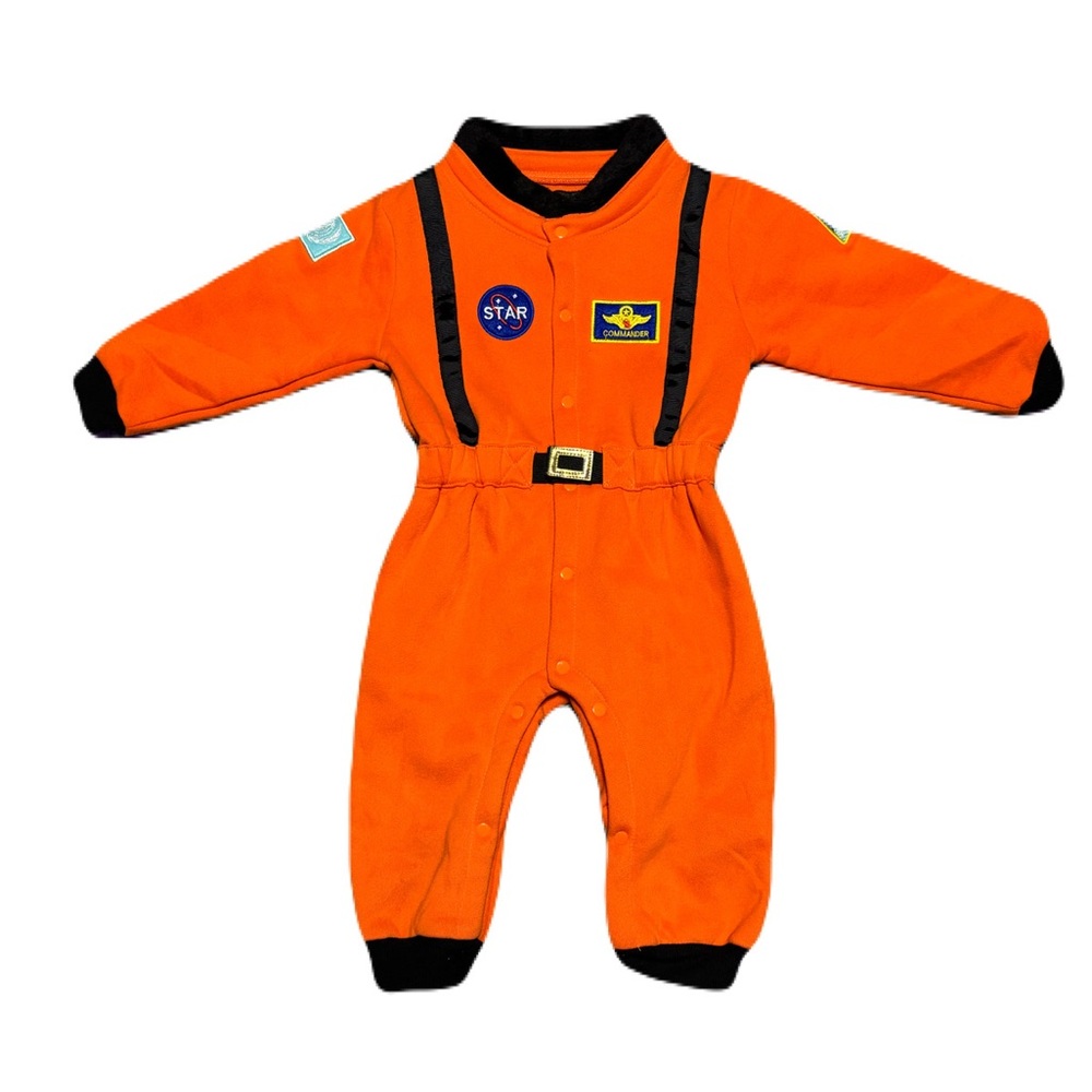 Orange Space Explorer Baby One-Piece Bodysuit - Unbranded